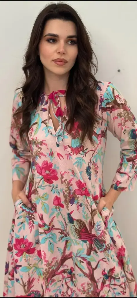 Pink Blossom Jalabiya 